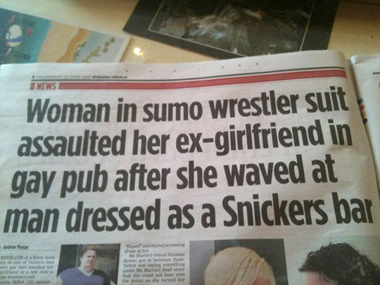 Amusing Newspaper Headlines Uk