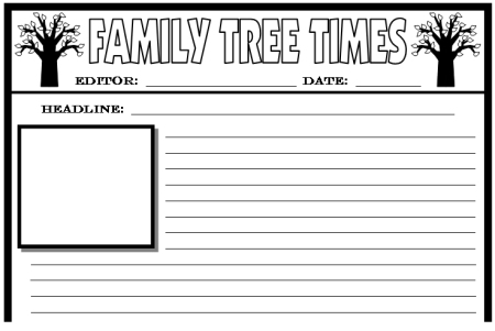 Blank Newspaper Template For Kids