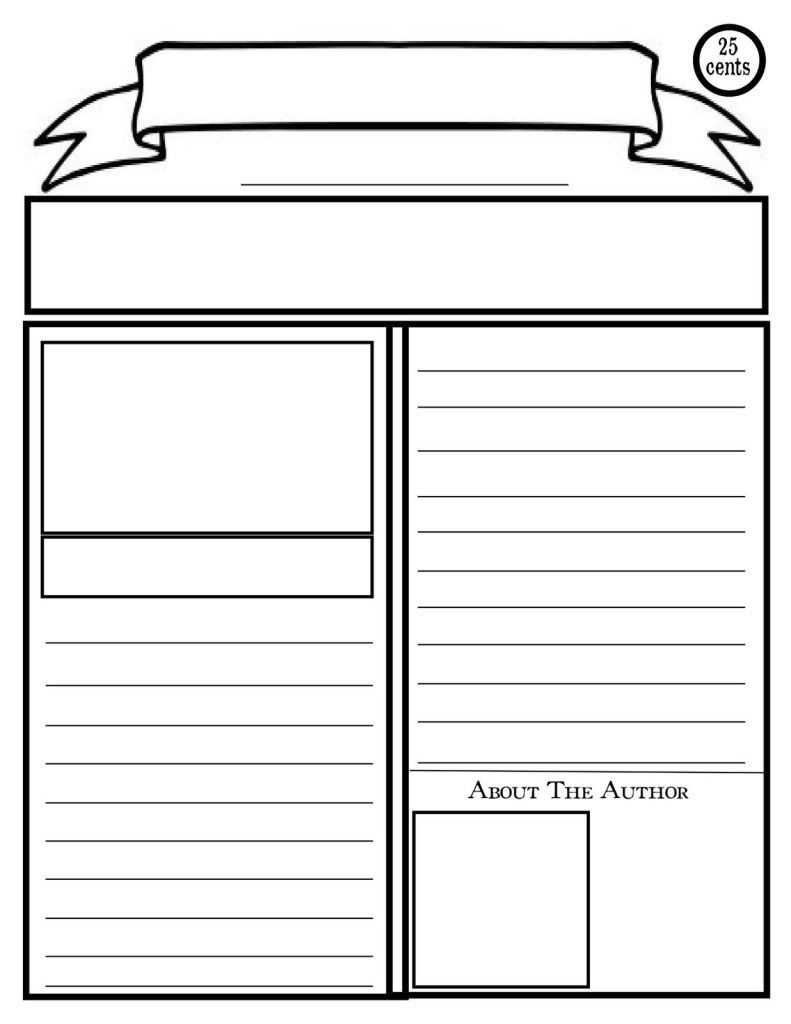 Blank Newspaper Template Ks2