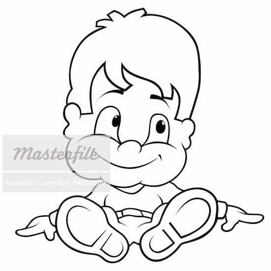 Children Clip Art Black And White