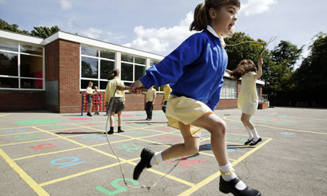 Children Playing At School