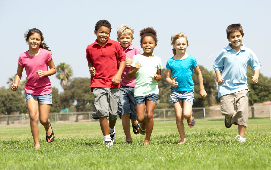 Children Playing At School