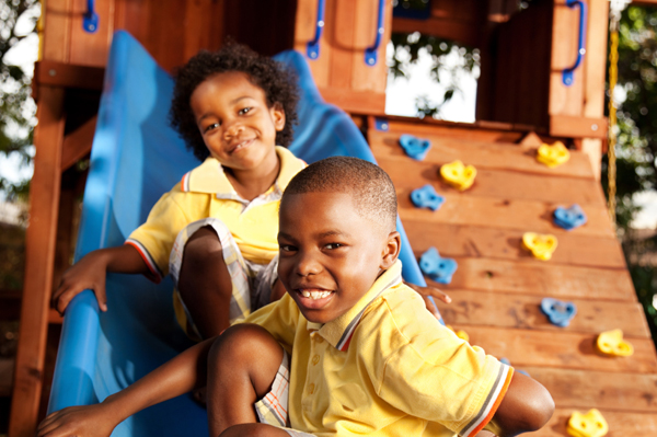 Children Playing At School