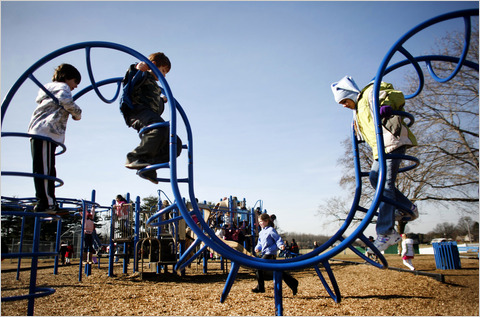 Children Playing At School