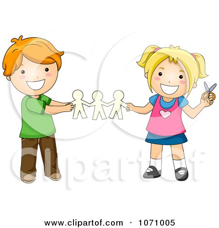 Children Playing At School Clip Art