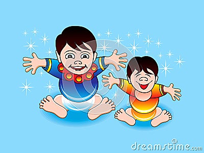 Children Playing Cartoon Clip Art