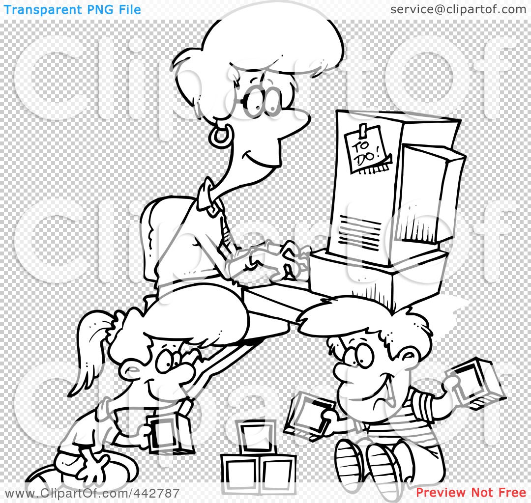 Children Playing Cartoon Clip Art