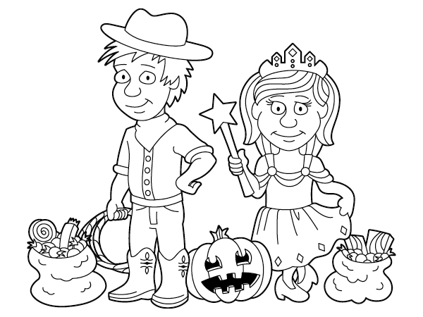 Children Playing In The Park Coloring Page