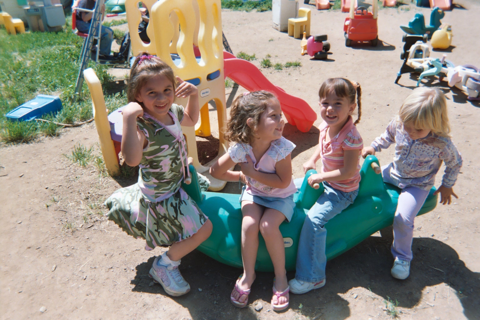 Children Playing Outside At School