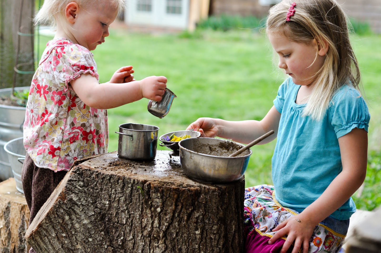 Children Playing Together Outside