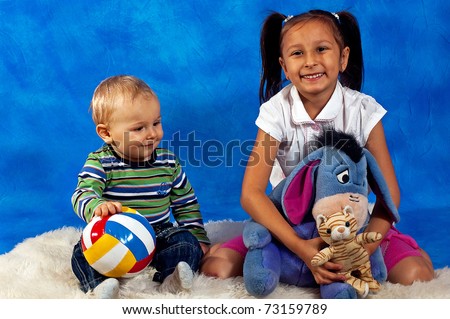 Children Playing With Toys