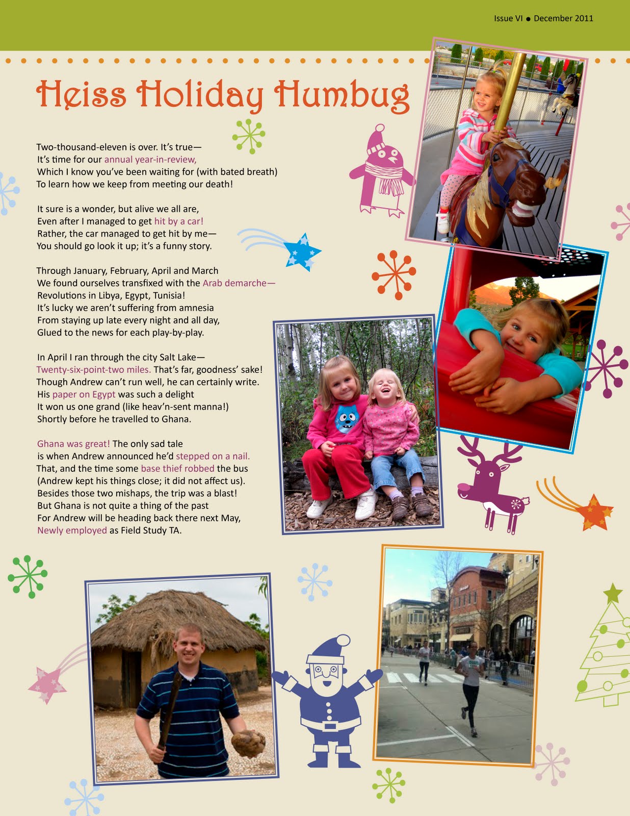 Christmas Newsletter Examples