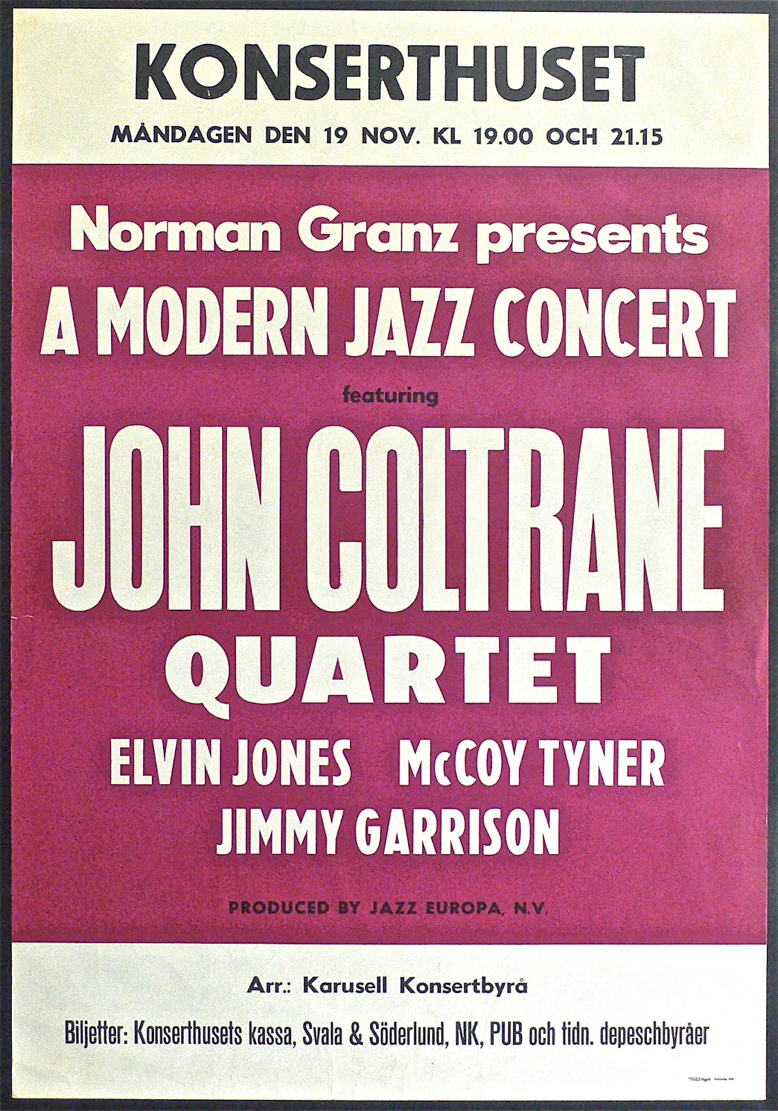 Coltrane Poster