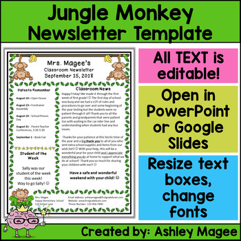 Cute Newsletter Templates For Teachers