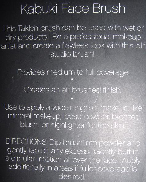 Elf Studio Kabuki Face Brush Review