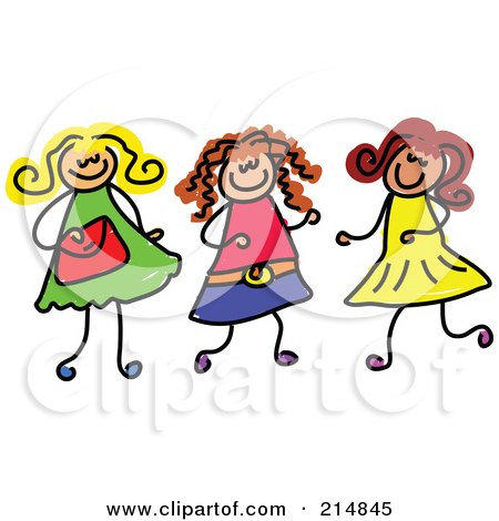 Free Clipart Children Playing Together