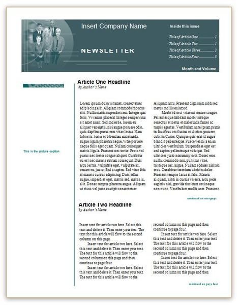 Free Newsletter Templates For Microsoft Word 2010