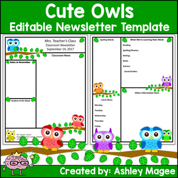 Free Newsletter Templates For Teachers