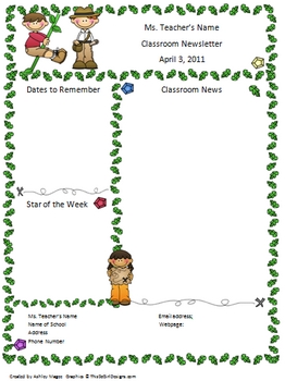 Free Printable Newsletter Templates For Teachers