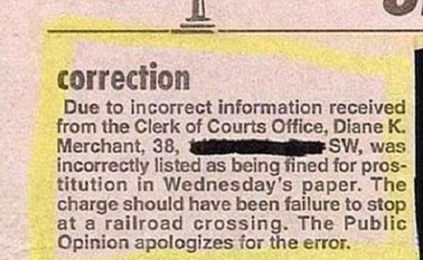 Funny Newspaper Ads 2012