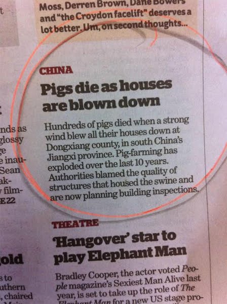 Funny Newspaper Headlines 2012