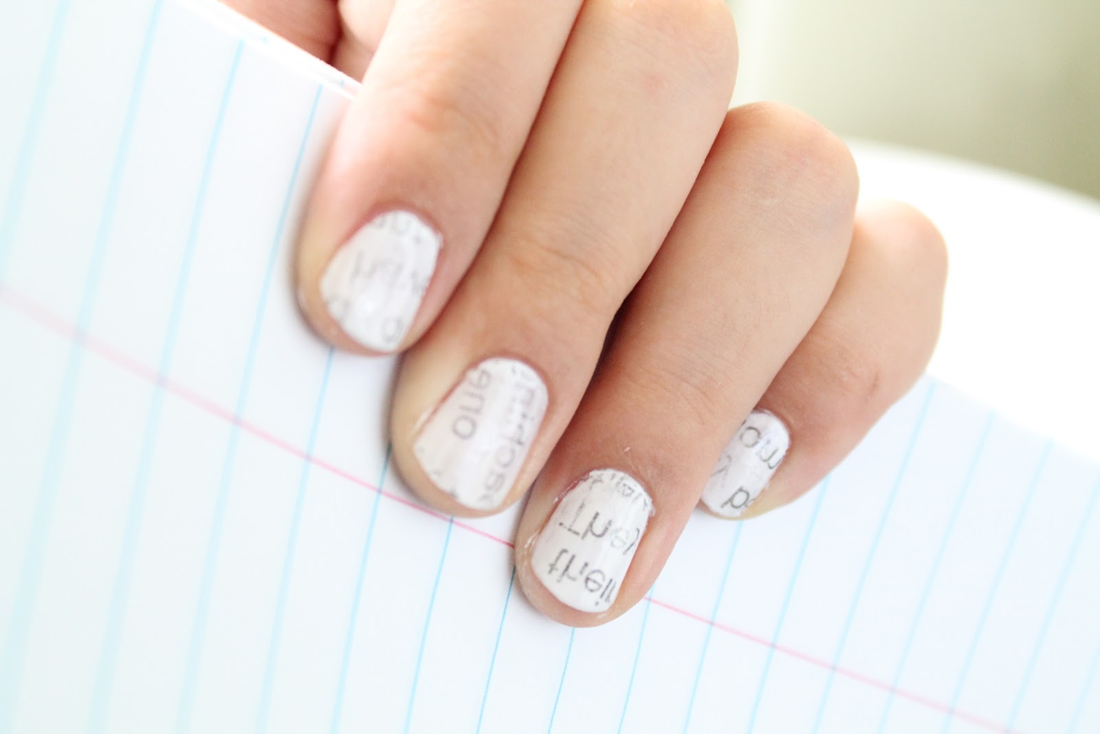 How To Do Newspaper Nails