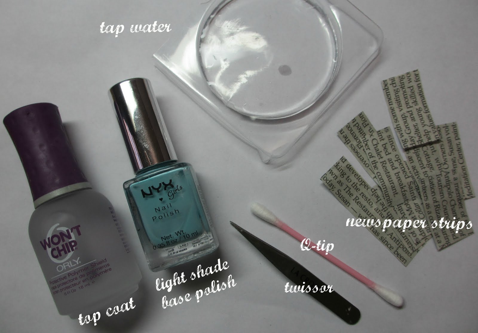 How To Do Newspaper Nails Using Water