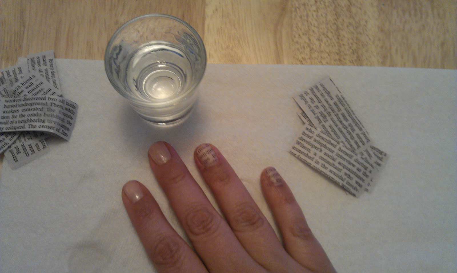 How To Do Newspaper Nails With Vodka