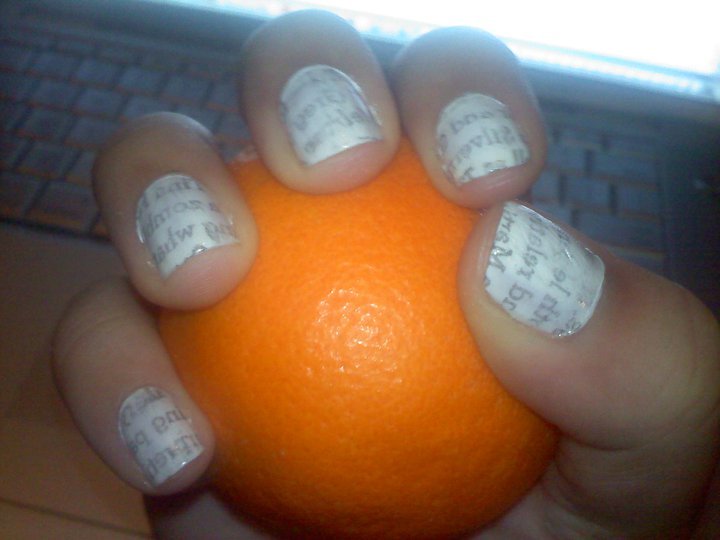 How To Do Newspaper Nails With Vodka