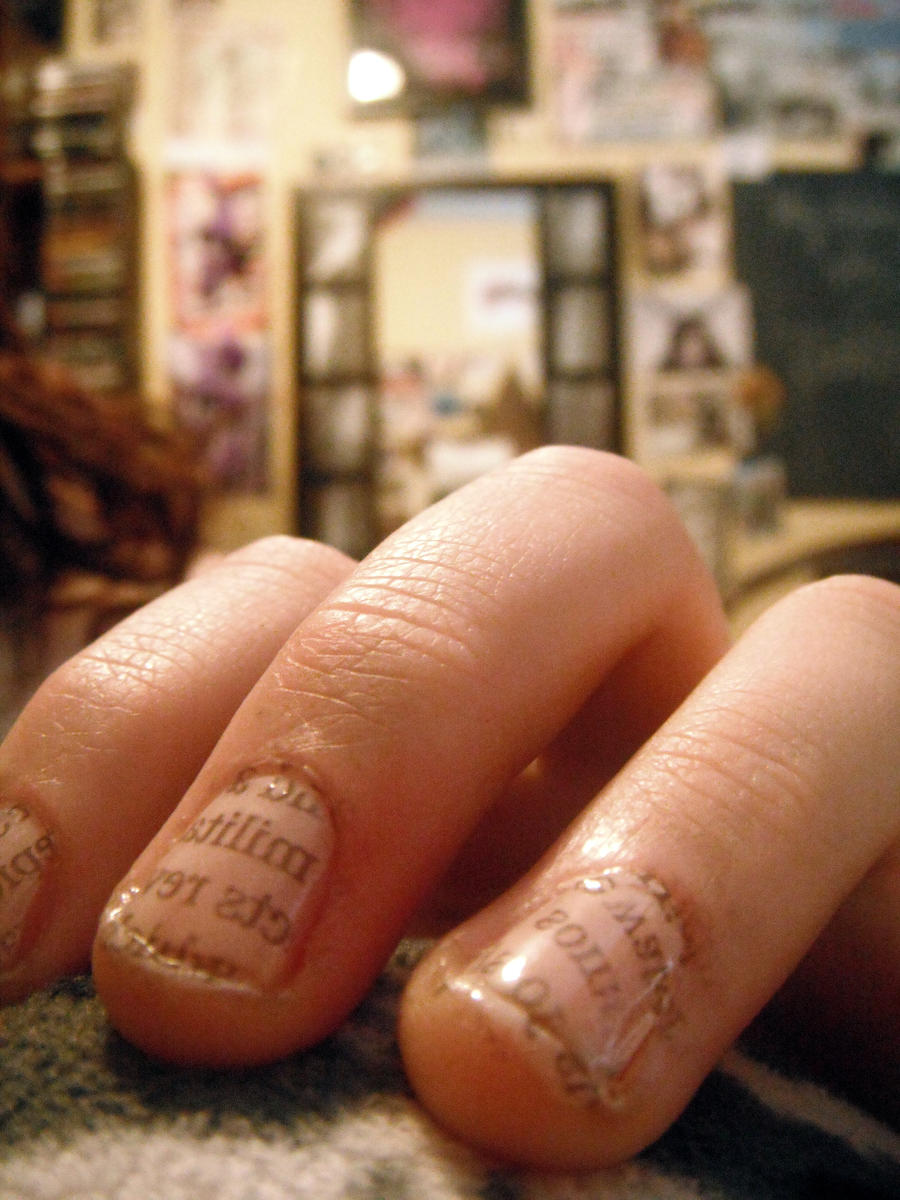 How To Do Newspaper Nails Without Newspaper