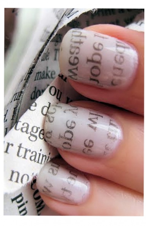 How To Do Newspaper Nails Without Newspaper