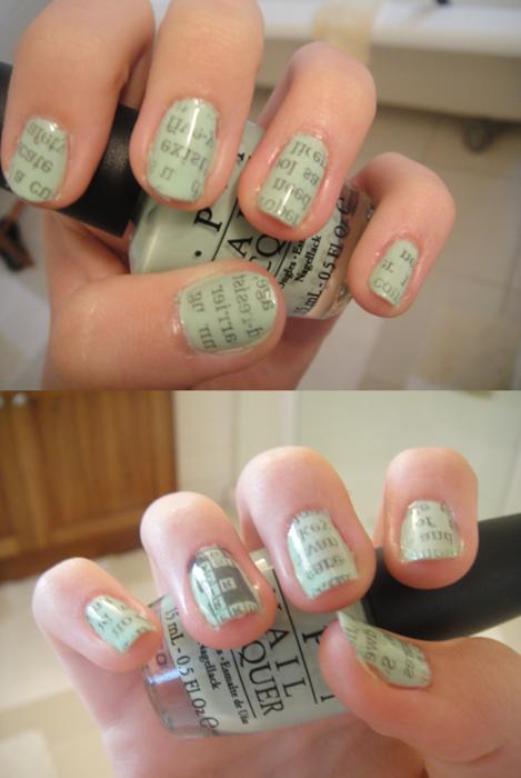 How To Do Newspaper Nails Without Newspaper