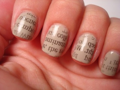 How To Do Newspaper Nails Without Rubbing Alcohol