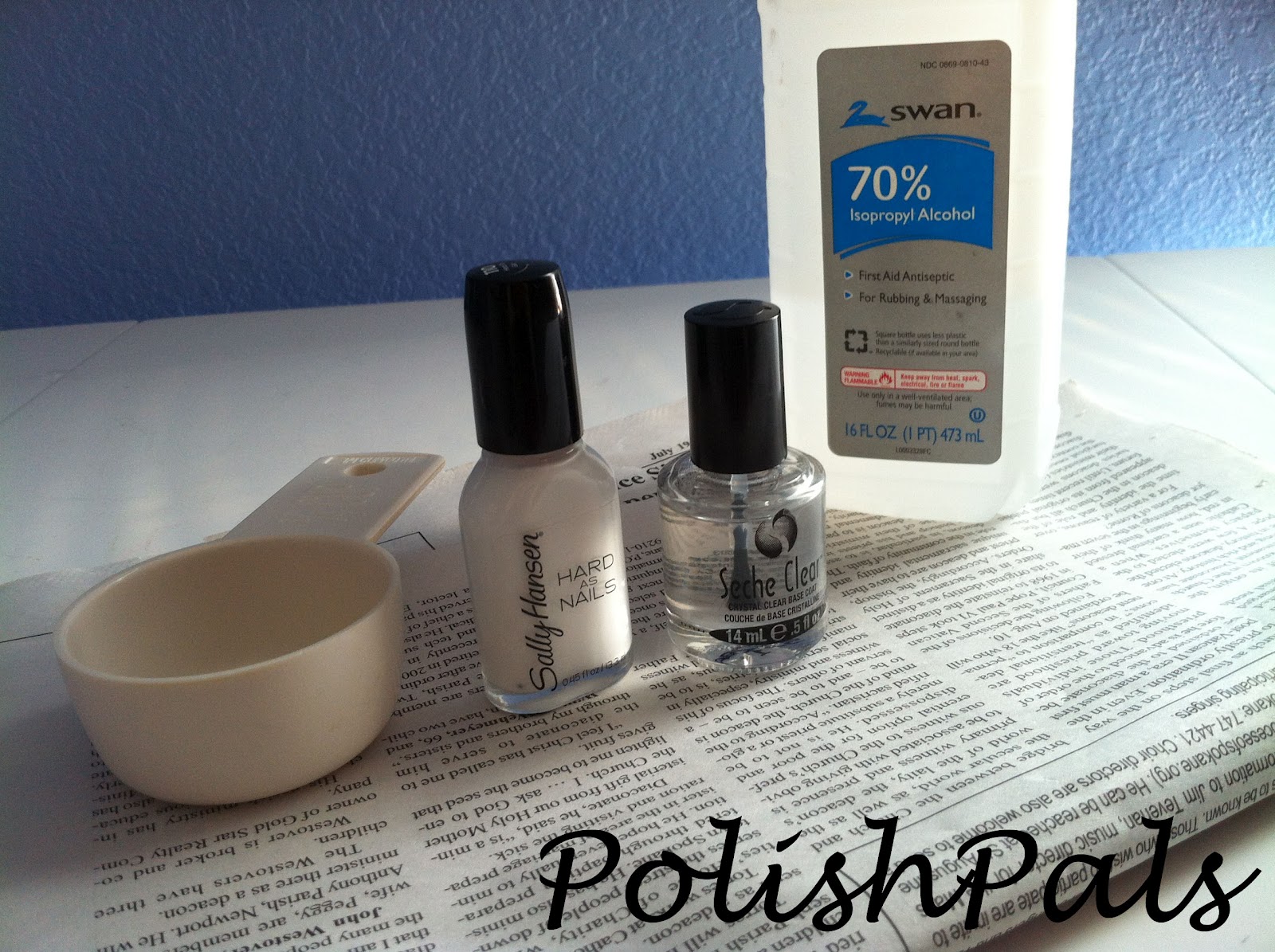 How To Do Newspaper Nails Without Rubbing Alcohol