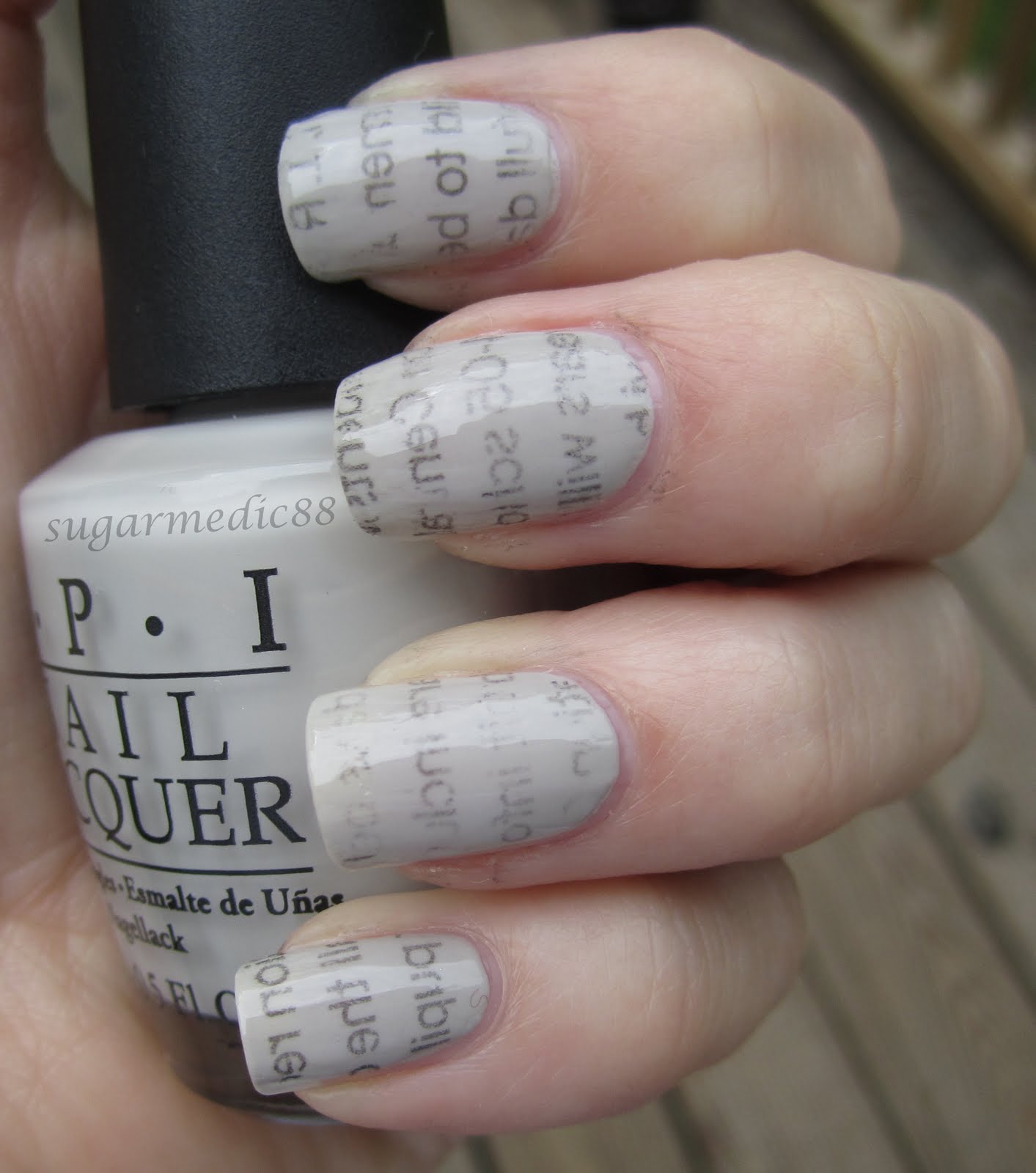 How To Do Newspaper Nails Without Rubbing Alcohol