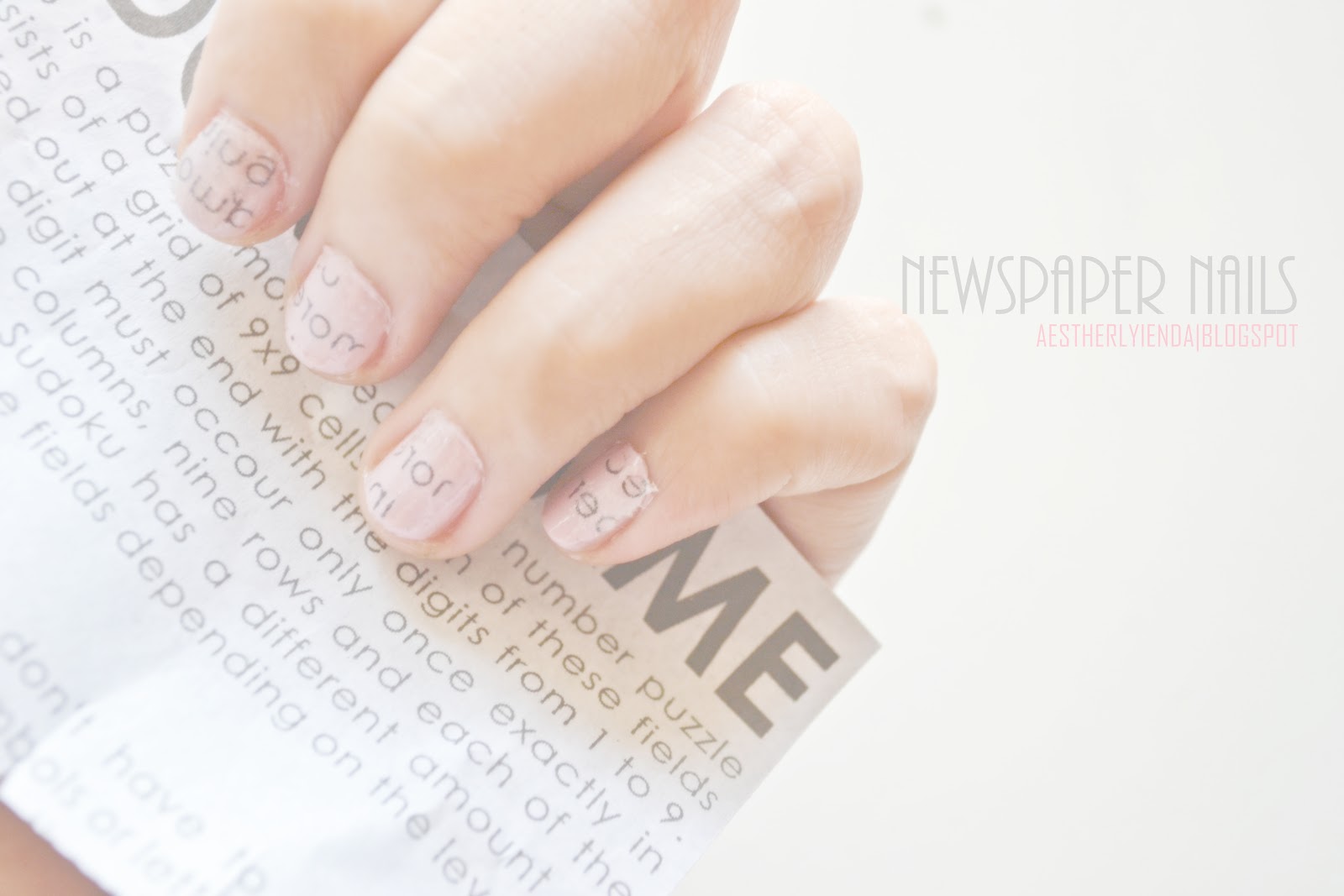 How To Make Newspaper Nails With Mouthwash