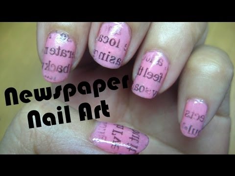 How To Make Newspaper Nails With Mouthwash