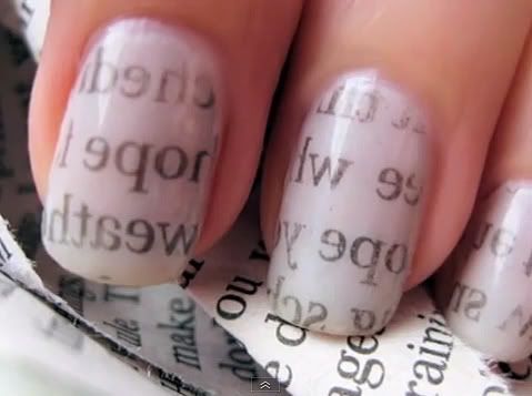 How To Make Newspaper Nails Without Newspaper