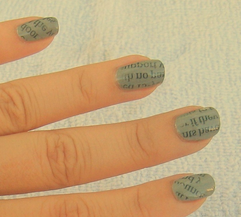 How To Make Newspaper Nails Without Rubbing Alcohol