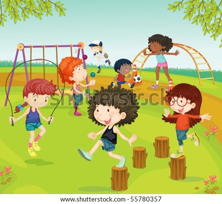 Images Of Children Playing In The Park