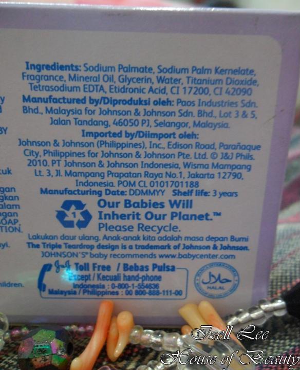 Johnson Baby Soap Ingredients