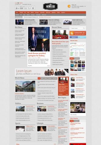 Joomla 2.5 Newspaper Templates Free