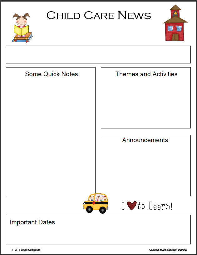 Newsletter Templates For Kids