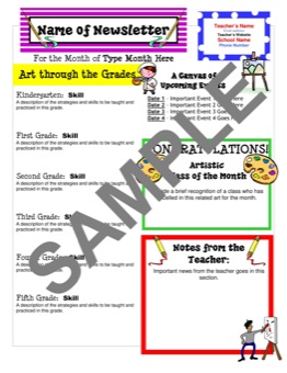 Newsletter Templates For Teachers Preschool