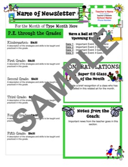 Newsletter Templates For Teachers Preschool