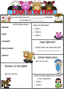 Newsletter Templates For Teachers Word