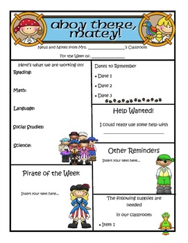 Newsletter Templates For Teachers Word