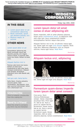 Newsletter Templates Free Downloads