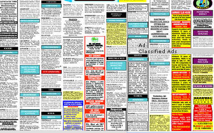 Newspaper Ads India