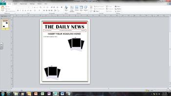 Newspaper Article Template For Students Printable